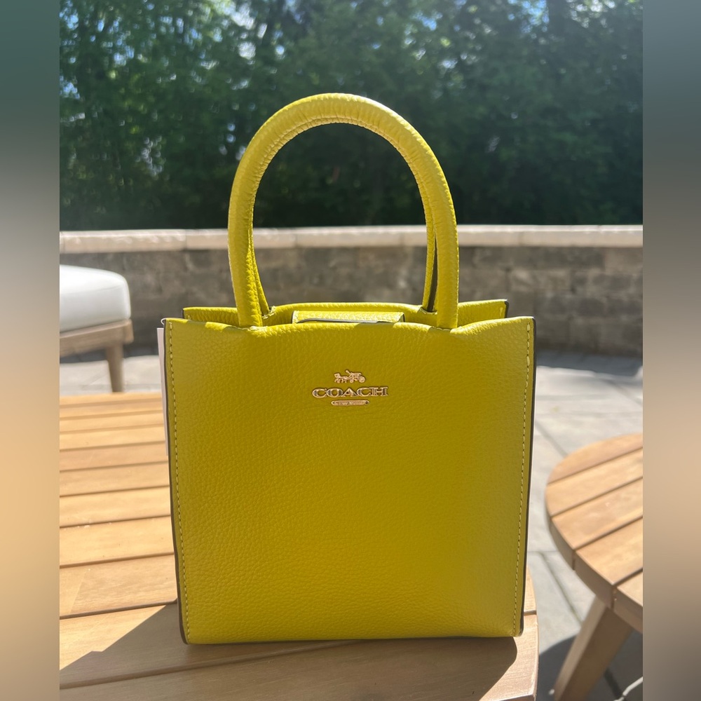 Coach Mini Cally Crossbody in Chartreuse